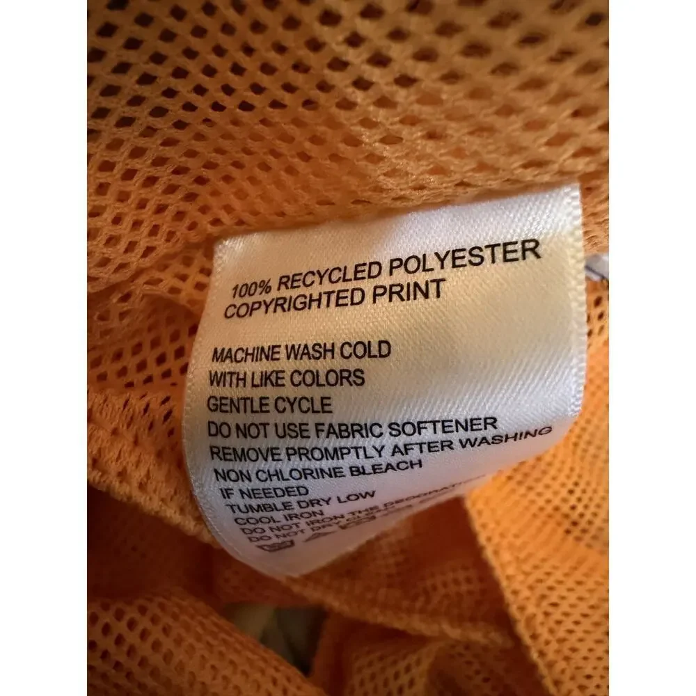 Tommy Bahama Men's Multi Blue White & Orange Beverage Print Swim Trunks Sz XXL